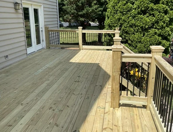 Outdoor entertainment deck built by skilled team in Maryville, TN